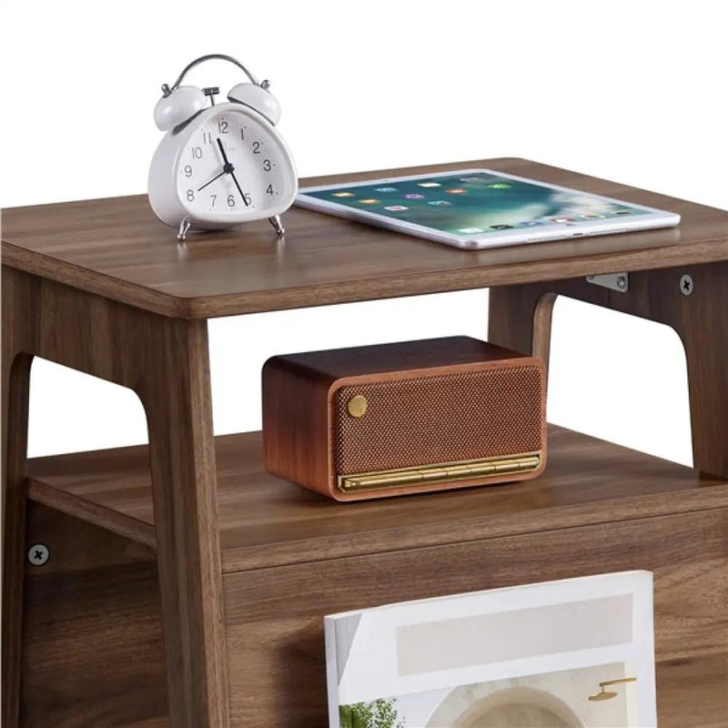 Side Table with Cat House & Scratching Board by Yaheetech