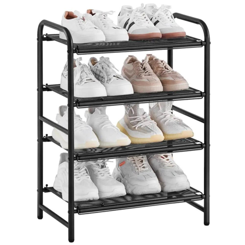 4-Tier Expandable Iron Shoe Rack by Yaheetech
