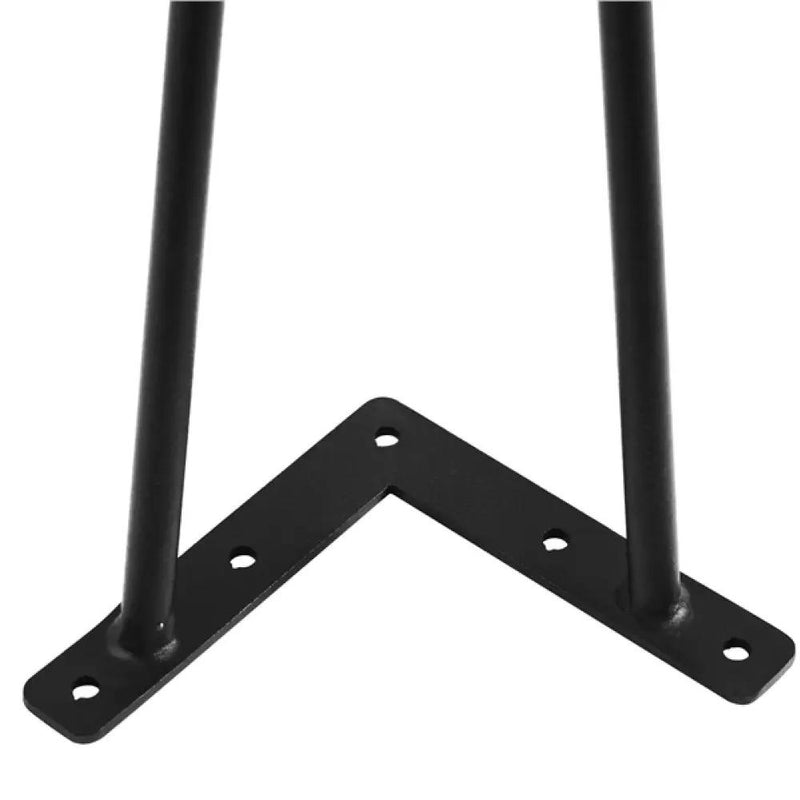 4PCS 16 Inch Solid Hairpin Coffee Table Legs 3-Rods by Yaheetech