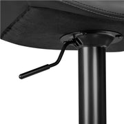 Set of 2 Height Adjustable PU Leather Bar Stools by Yaheetech