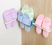 4 in 1 Foldable Slippers Holder Wall Mounted Hanging Shoes Storage Rack Organizer by salelink.co.nz