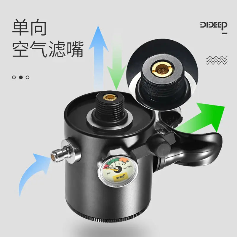 DIDEEP 0.5L Mini Oxygen Tank for Underwater Breathing by Action Outdoors Limited