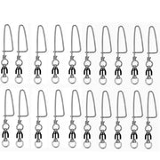 #1 20PCS Ball Bearing Fishing Swivels Snap Coastlock Fishing Line Connector by salelink.co.nz