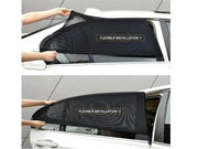 4pcs/set Car Front & Rear Side Window Sun Shade Cover Visor Mesh Shield Sunshade by dealonline.co.nz