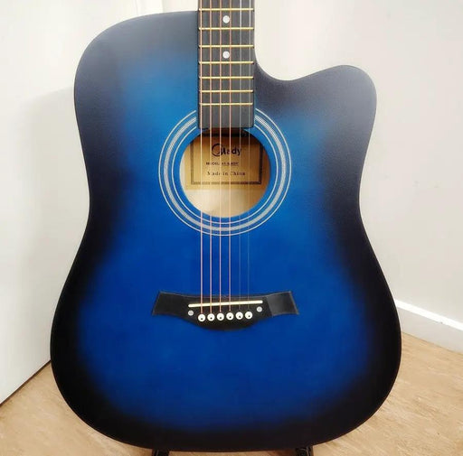 41" Full Size Wooden Acoustic Guitar - Blue by dealonline.co.nz
