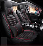 Car Seat Cover Faux Leather Cushion 5 Seater Full Set Front & Rear + Pillows by dealonline.co.nz
