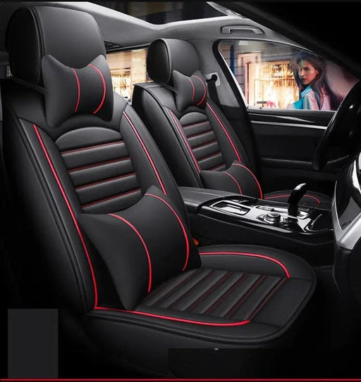 dealonline.co.nz dealonline.co.nz Car Seat Cover Faux Leather Cushion 5 Seater Full Set Front & Rear + Pillows Faux Leather Car Seat Cover 5 Seater Full Set Pillows