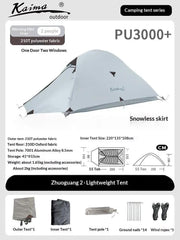 Mead's Supply & Equipment Outfitters limited Tents Ultralight Hiking Tent — 1–2 Person Camping Shelter Ultralight Hiking Tent — 1–2 Person Camping Shelter