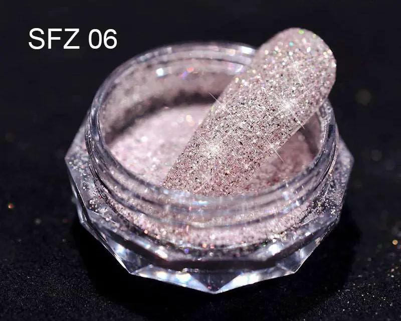 8 Colour Fine Glitter 3ml for Resin Filler Nail Oil Painting Crystal Diamond Powder by Resin Art NZ