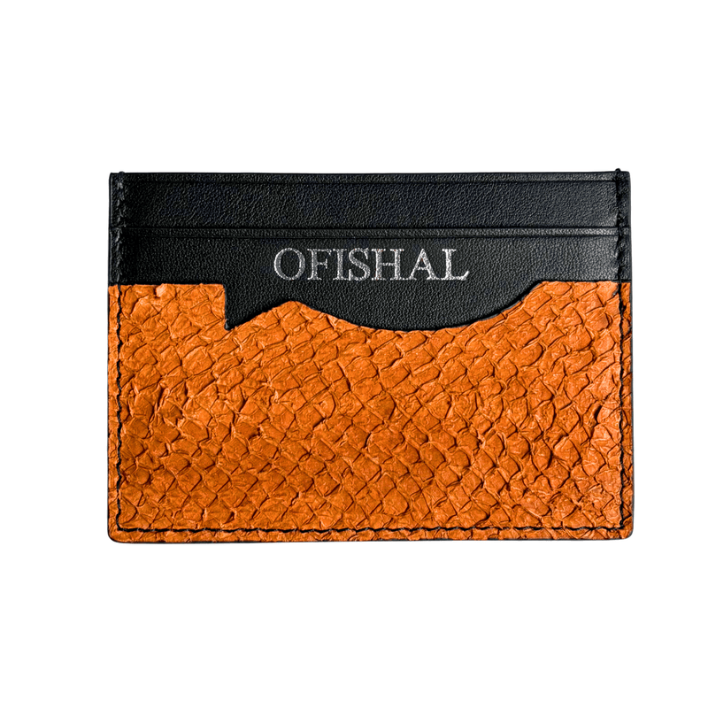 Fish Leather Card Holder Wallet by Ofishal