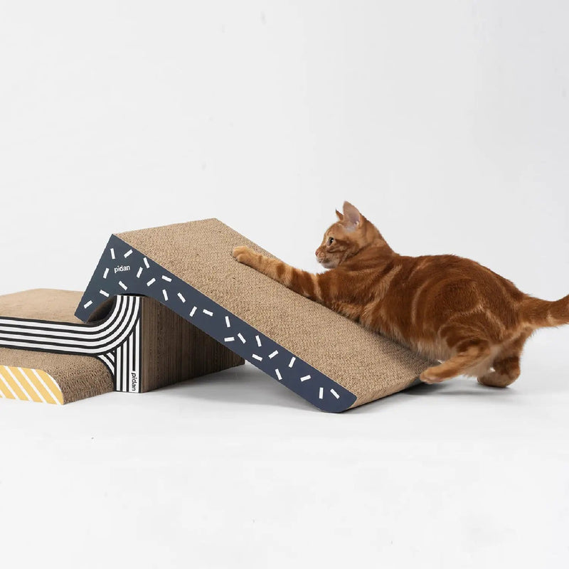 Pidan New Zealand Playing Pidan 3 In 1 Combo Cat Scratcher For Cats Three Layout Cardboard Tower Pidan 3 In 1 Combo Cat Scratcher Cardboard Tower