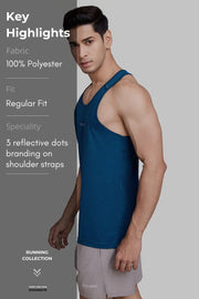 Checks Running Tank Teal by Fuaark Nz