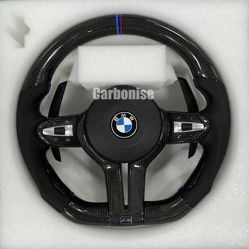 BMW Steering Wheel (Carbon Fiber+Perforated Leather) @13 by CARBONISE