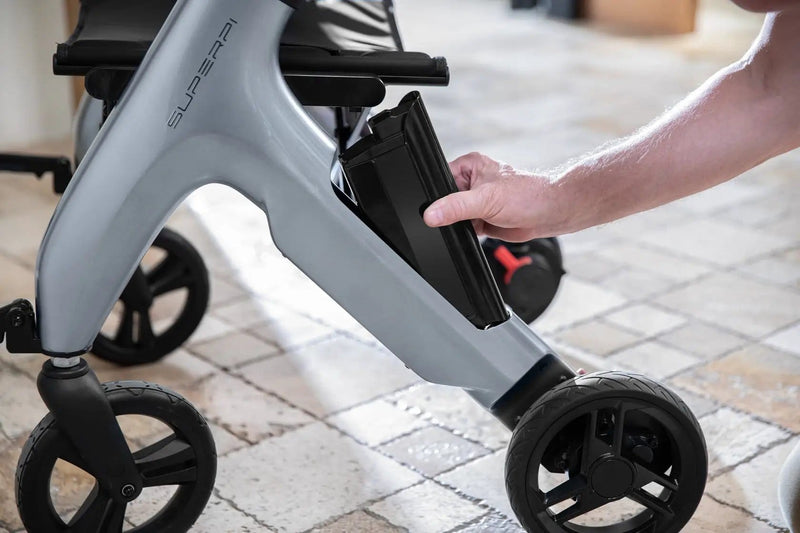 Kiwi eRide Kiwi eRide 4 in 1 Electric Rollator, Wheelchair, Walker with Seat, Foldable Transport Wheelchair Black 4 in 1 Electric Rollator, Wheelchair, Walker with Seat, Foldable Transport Wheelchair Black