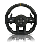 Mercedes-Benz Steering Wheel (Matte Carbon Fiber+Perforated Leather) #13 by CARBONISE