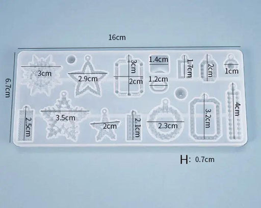 DIY Silicone Resin Moulds Earrings Pendant Epoxy Casting Moulds - 13 by Resin Art NZ