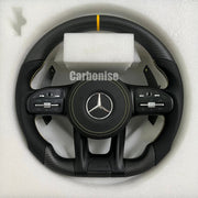Mercedes-Benz Steering Wheel (Matte Carbon Fiber+Perforated Leather) #13 by CARBONISE