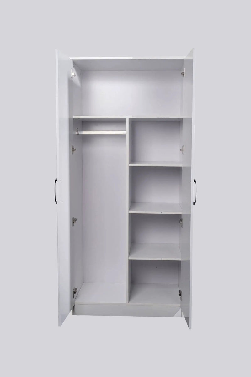 'Rebon' White Wardrobe by sue-e furniture