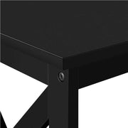 3-Tier Wooden Console Table Sofa Side Table with X-shape by Yaheetech