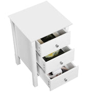 2pcs Bedside Table Side Table End Table Nightstand by Yaheetech