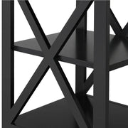 3 Tier Wood X Shape Bedside End Table Storage Cabinet Night Stand by Yaheetech