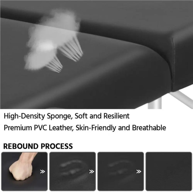 Adjustable Massage Bed Folding Salon Bed Massage Couch by Yaheetech