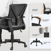 Mesh Office Chair Executive Desk Chair Adjustable Computer Chair by Yaheetech