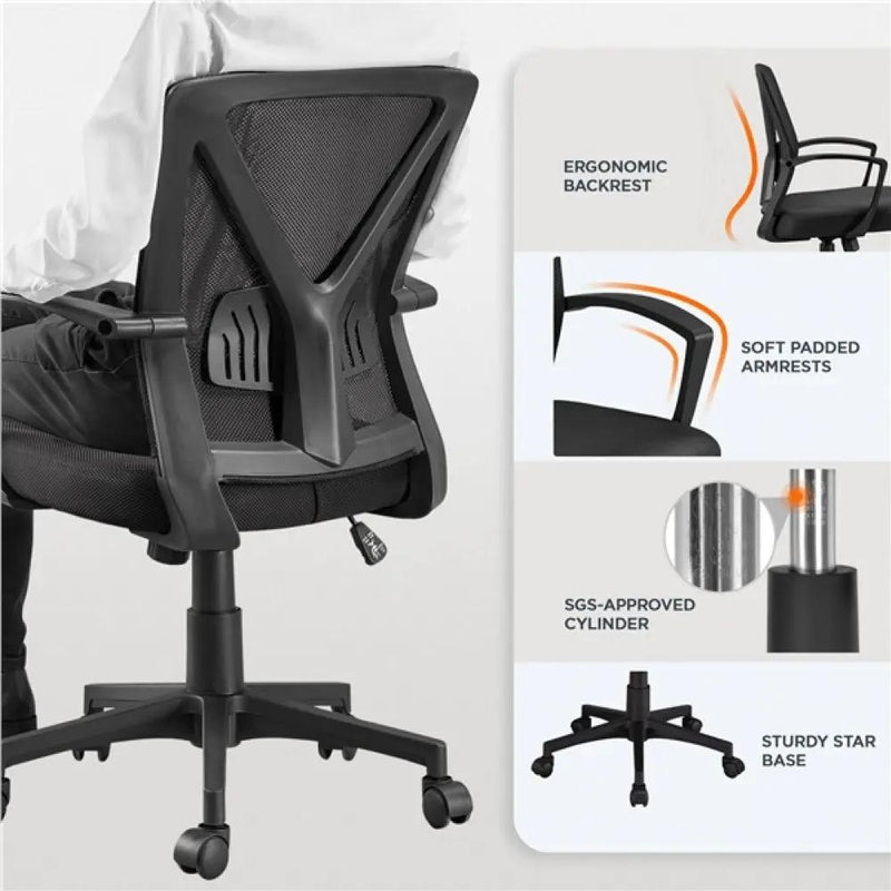 Mesh Office Chair Executive Desk Chair Adjustable Computer Chair by Yaheetech