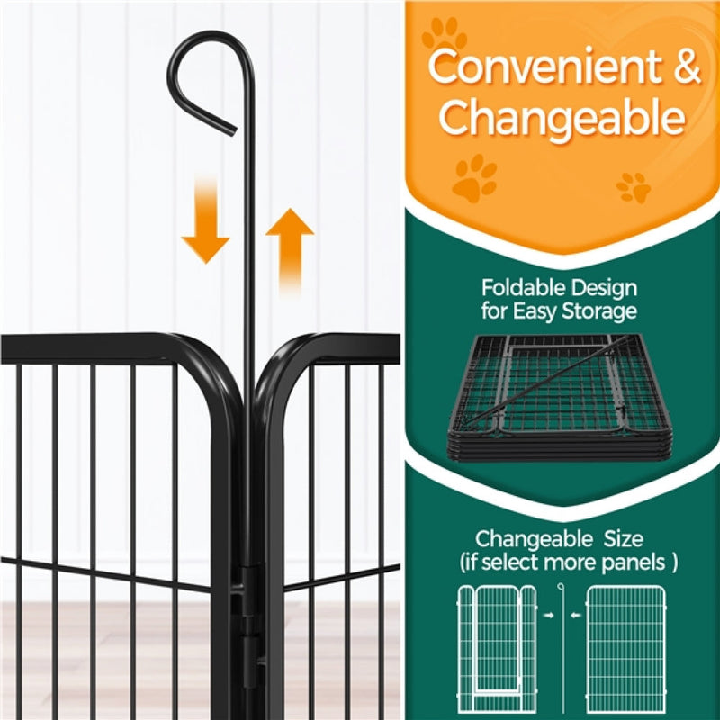 120cm Tall Dog Playpen Panels by Yaheetech