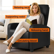 1 pair PU Leather Recliner Chairs by Yaheetech