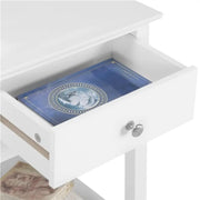 Bedside End Table Storage Cabinet Night Stand with Drawer by Yaheetech