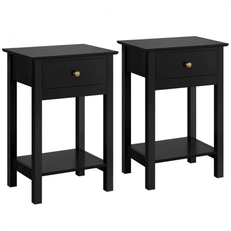 Bedside Table Nightstand Side Table End Table by Yaheetech