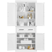 Tall Pantry Cupboard Kitchen Pantry Cabinet Freestanding Storage Cabinet by Yaheetech