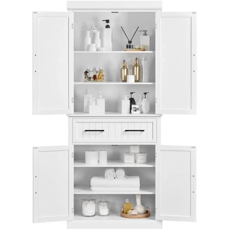 Tall Pantry Cupboard Kitchen Pantry Cabinet Freestanding Storage Cabinet by Yaheetech