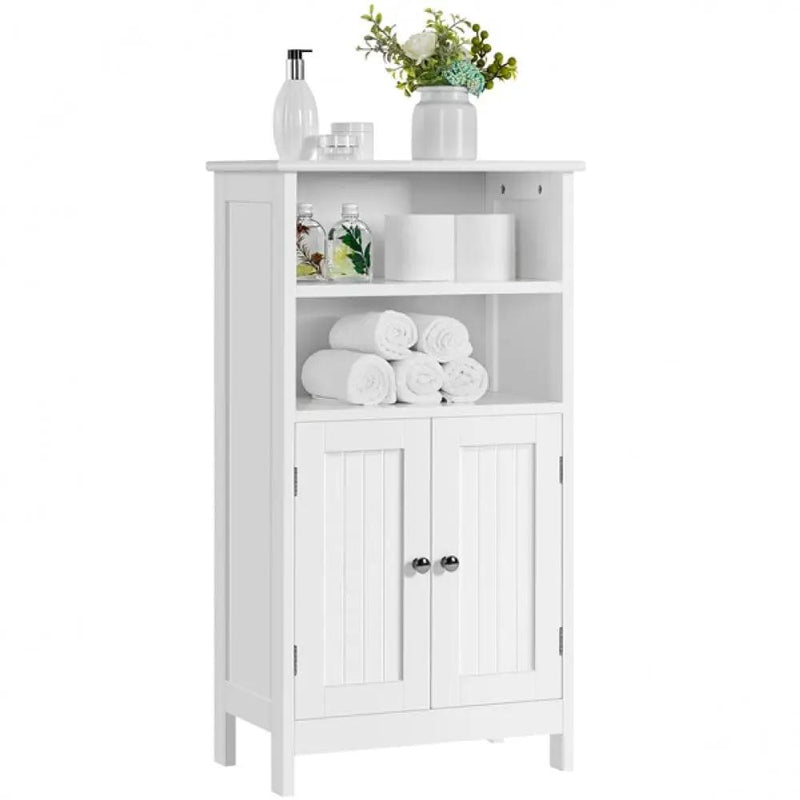 Free Standing Floor Cabinet Bathroom Storage Unit by Yaheetech
