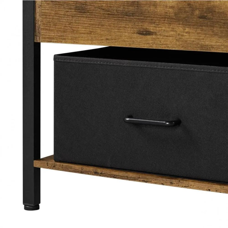 Lift Top Coffee Table with Fabric Storage Baskets by Yaheetech