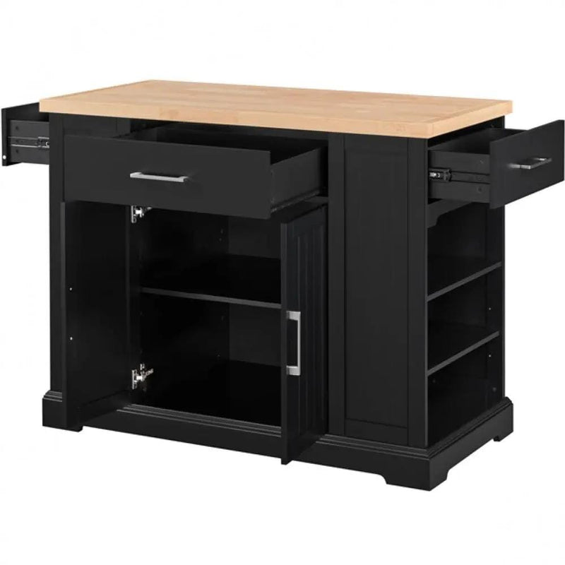 Rolling Kitchen Island Kitchen Trolley by Yaheetech