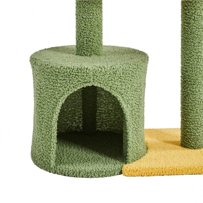 Coconut Palm Cat Tree Cat Scratching Post with Natural Sisal Rope by Yaheetech