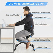 Ergonomic Kneeling Chair Adjustable Knee Stool for Home Office by Yaheetech