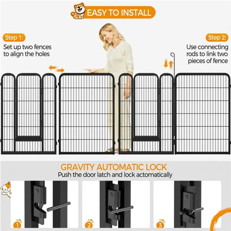 32x Panel Heavy Duty Dog Playpen Dog Pen by Yaheetech