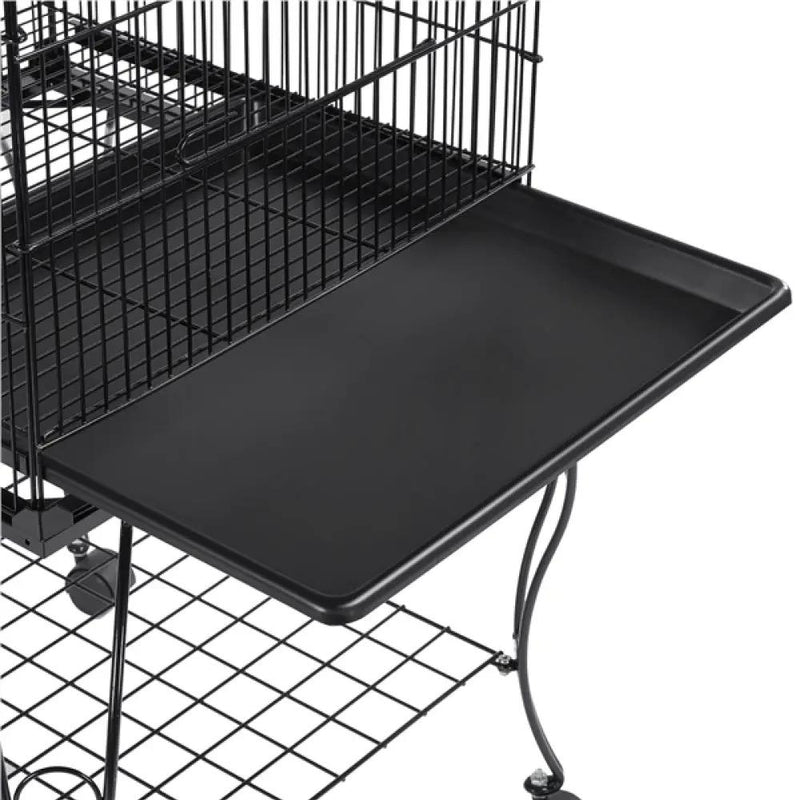 H145cm Open Top Metal Parrot Cage Bird Cage by Yaheetech