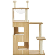 53" Tall Wooden Cat Tree Tower by Yaheetech