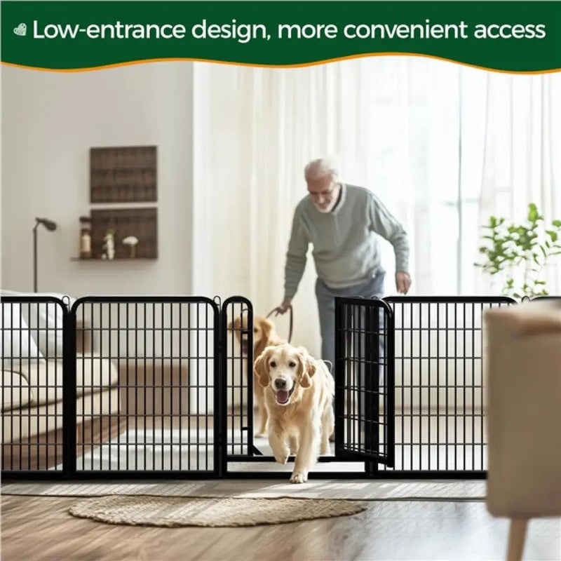 8 Panels Dog Playpen Dog Pen by Yaheetech