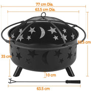 Round Fire Pit by Yaheetech