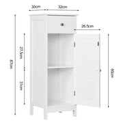 Bathroom Kitchen Floor Storage Cabinet by Yaheetech