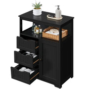90cm Height Bathroom Floor Cabinet MDF Wooden Storage Organizer by Yaheetech