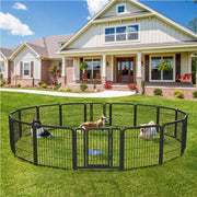 16pcs Dog Pen Pet Barrier Fence by Yaheetech