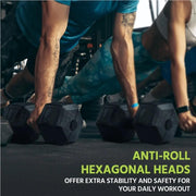 2x6kg Hexagon Dumbbells Set by Yaheetech