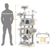 Yaheetech Yaheetech Large Multi Level Cat Tree Tower With Cavern And Platforms Yaheetech Large Multi Level Cat Tree Tower With Cavern