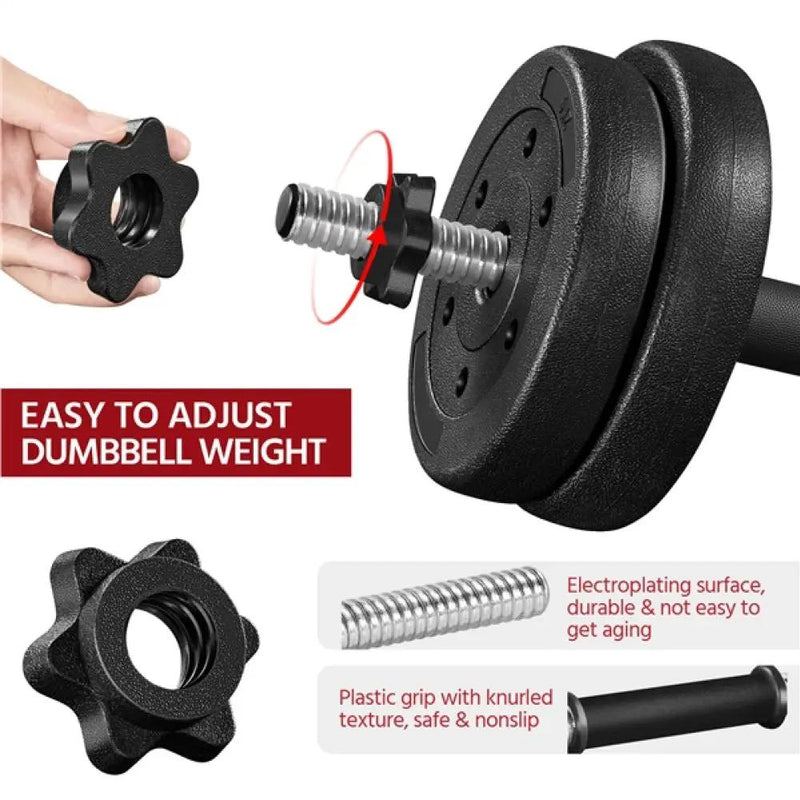 25kg Adjustable Dumbbell Set by Yaheetech